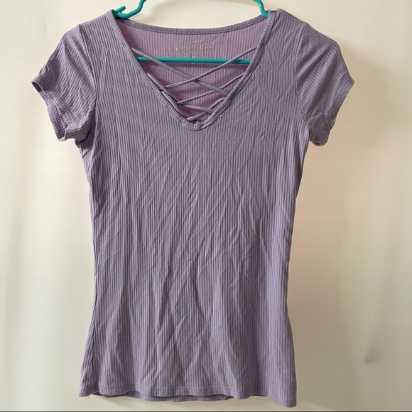 Ribbed lilac top - Picture 1 of 3